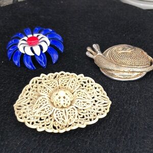 Trio Of Brooches